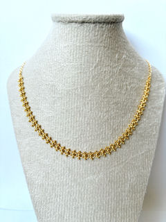 Choker bolinhas e corrente dourado - comprar online