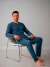 Pijama Masculino Longo Azul Petróleo 100% Algodão - Adriana Rufato Confecçoes