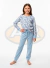 Pijama Infantil Menina Soninho Azul Suede na internet