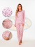 Pijama Feminino Longo Poá Suede Canelado