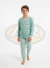 Pijama Infantil Menino Foguete Verde Suede na internet