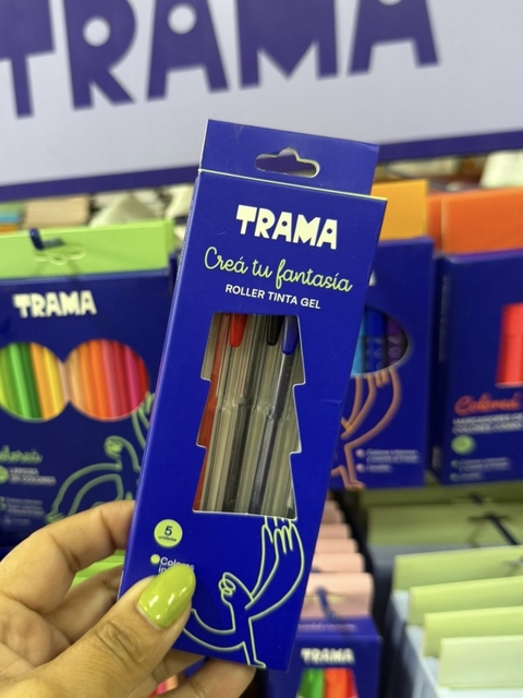 Lapiceras de gel Trama x5