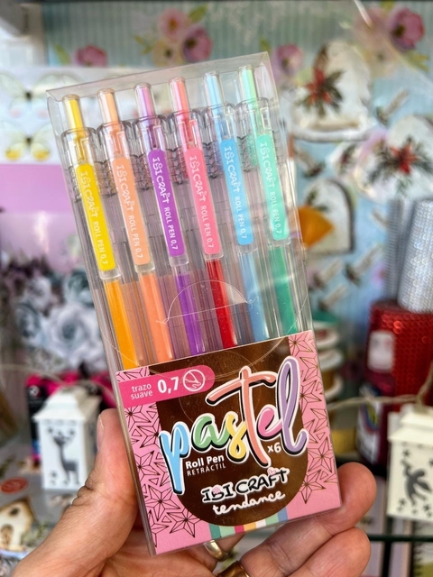 Lápices tinta gel pastel Ibi Craft x6