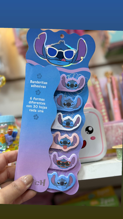 6 Banderitas adhesivas de Stitch!