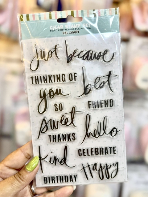 Sello siliconado cristal Words Ibi Craft