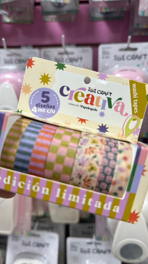 Washi tape por 5 colección Creativa.