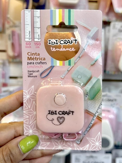 Cinta métrica rosa Ibi Craft