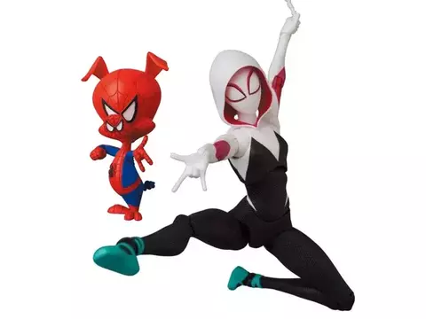 Spider-Gwen & Spider-Ham Spider-Man Spider-Verse MAFEX No134