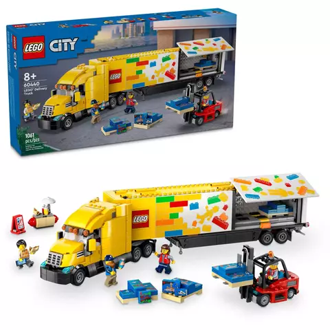 Lego Set City Caminhão de entrega amarelo #60440