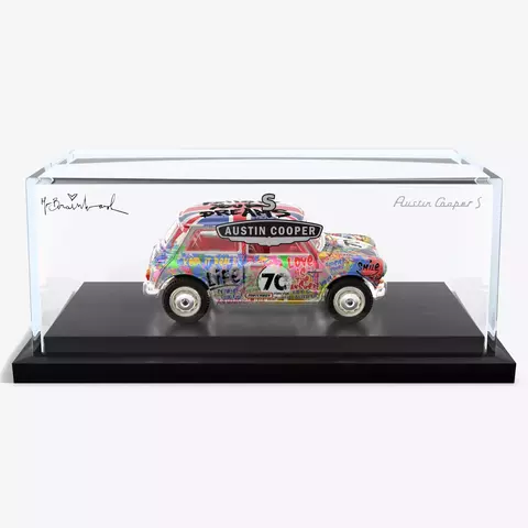 Austin Mini Cooper S 1:64 HotWheels Matchbox Mr Brainwash