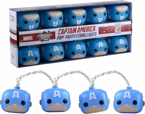 Funko Pop Home Lights Marvel Captain America Luzes Natal