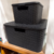 SET DE DOS CANASTOS PLÁSTICOS SIMIL RATTAN NRO 2 Y NRO 4 - comprar online