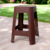 BANQUETA PLÁSTICA SIMIL RATTAN 48 X35 X 26.5 CM - comprar online