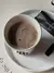 Copo de cerâmica branca nórdica, canecas de café estilo coreano na internet
