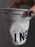 Copo de cerâmica branca nórdica, canecas de café estilo coreano na internet
