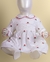Vestido Smock Flor Branca - Corações