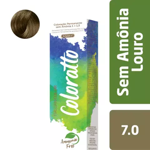 Coloração Sem Amônia Coloratto 60g Louro 7.0 - comprar online