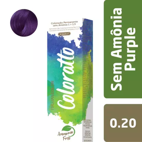 Coloração Sem Amônia Coloratto 60g Purple 0.20 - comprar online