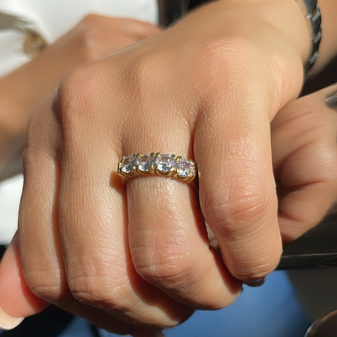 Anel Pedras Grandes Moeda Antiga - comprar online