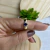 Anel Formatura Delicado Azul Safira Moeda Antiga - comprar online