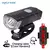 Frente e traseira Bike Light Set com lanterna traseira, USB recarregável, acess - loja online