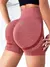 Mulheres yoga shorts de cintura alta shorts de treino fitness yoga elevador bund - comprar online