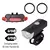 Frente e traseira Bike Light Set com lanterna traseira, USB recarregável, acess - comprar online