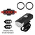 Frente e traseira Bike Light Set com lanterna traseira, USB recarregável, acess - loja online