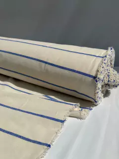 Lienzo Rayado azul Francia 1,60 en internet