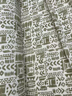 Gross Estampado Liviano Jeroglifico Verde
