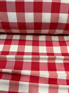 Tusor a cuadros picnic 1,50 Rojo en internet