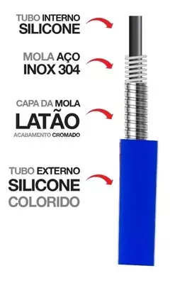 Torneira Gourmet Flexível Pia Cozinha Mesa Bancada Azul na internet