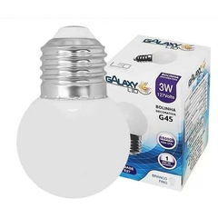 Kit 10 Lampada Bolinha 3w G45 E27 Branco Frio 6500k 127v - comprar online