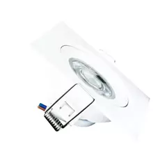Spot Led Embutido 3w Fenix Quadrado 6000k Frio Kian - loja online