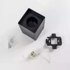 Spot Sobrepor Quadrado P/ Lâmpada Dicroica Gu10 Mr16 Bivolt Cor Preto 110V/220V - RG LED na internet