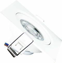 Spot Led MR11 Quadrado 3W 3.000K Branca Quente Bivolt Kian - loja online