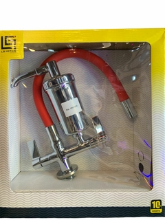 TORNEIRA GOURMET ARTICULADA VERMELHA 1/4 COM FILTRO - comprar online