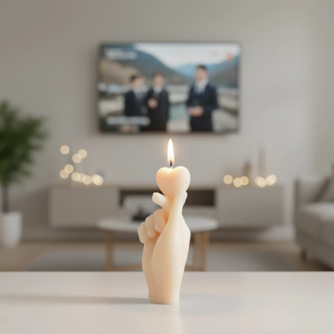 Vela Decorativa Coração coreano - comprar online