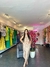 Conjunto rayas falda y chaleco beige/verde en internet