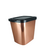 LIXEIRA ROSE GOLD COM TAMPA CLIK CESTO DE LIXO 9 LITROS - loja online