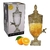 SUQUEIRA DE CRISTAL DIAMOND 3 LITROS DISPENSER DOURADO DE VIDRO BEBIDAS ÁGUA - loja online