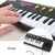 PIANO INFANTIL COM MICROFONE TECLADO KARAOKE MUSICAL 32 TECLAS DIDATICO ESTILO P