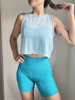 Short Básico Azul Piscina - comprar online