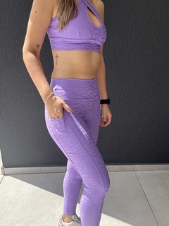 Legging com Bolso Colors Animal Print Orquídea - comprar online