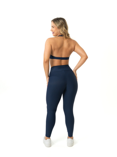 Legging Cós Cruzado Azul Light - comprar online