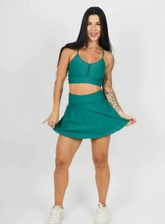 Conjunto Short Saia + Top Esmeralda