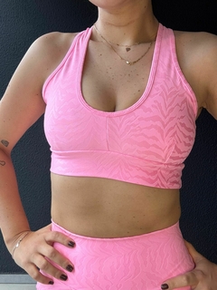 Top 3 em 1 Colors Animal Print Rosa - comprar online