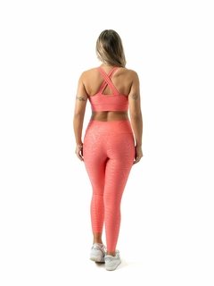 Top 3 em 1 Colors Animal Print Salmão - comprar online