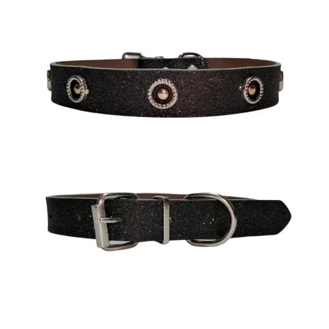 Imagen de Collar brillante con apliques metálicos