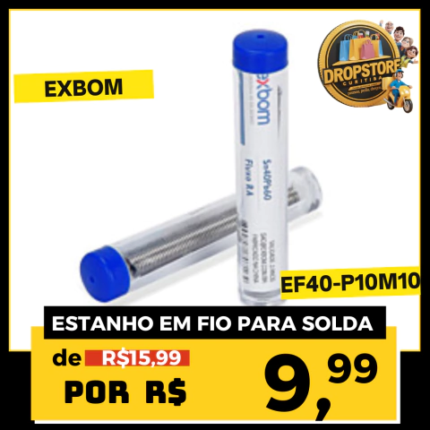 ESTANHO EM FIO PARA SOLDA EXBOM EF40-P10M10 (SEL) - comprar online